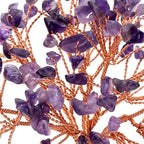 Crystal Ornament | Handcrafted Tree Of Life | Stones & Copper Wire