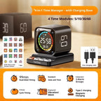 Cube Timer | Gravity-Flip & Seconds Display | USB-C Charging
