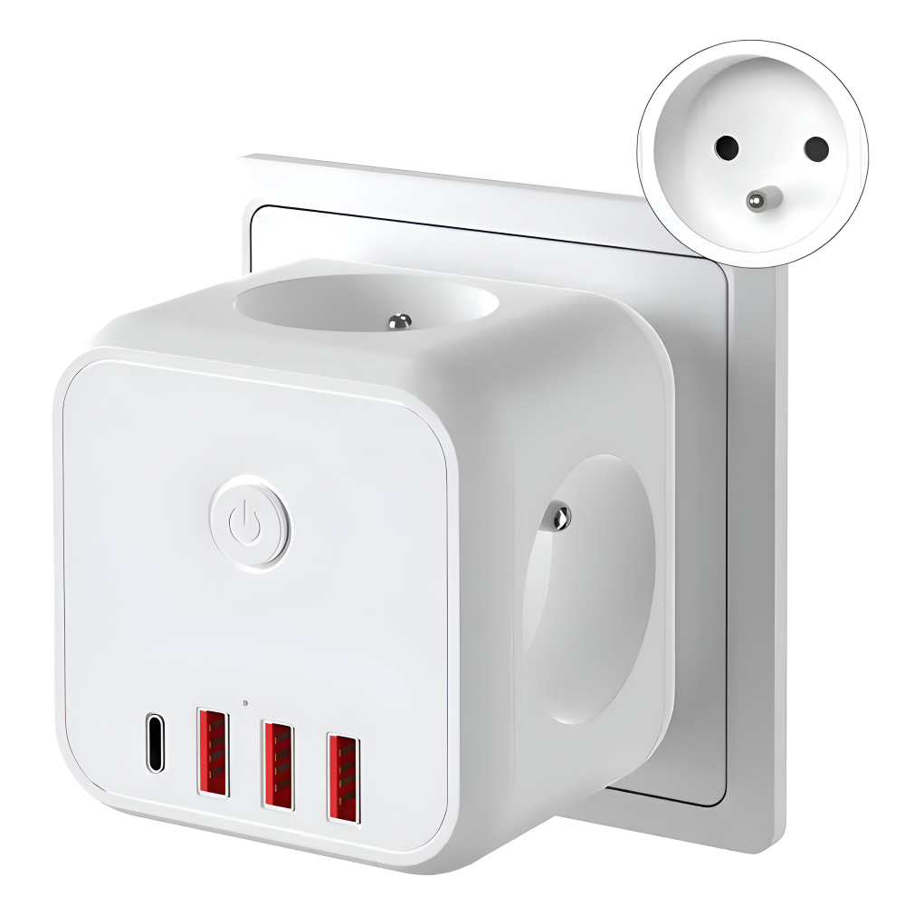 Cube Wall Outlet Adapter