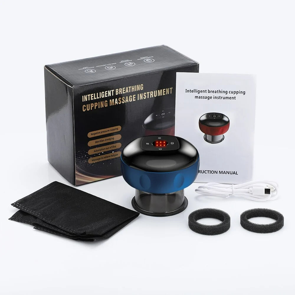 Cupping Massage Device | Adjustable Suction & Heat USB Rechargeable