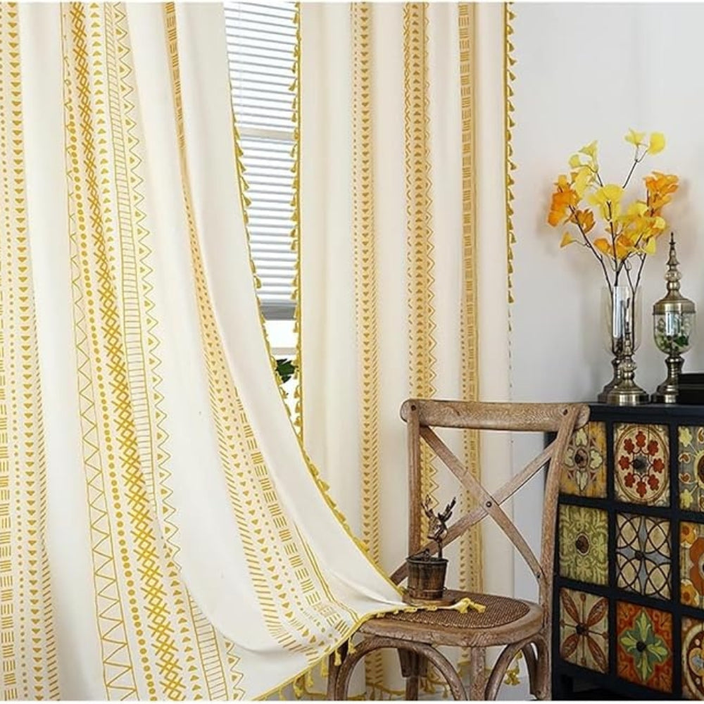Curtain with Tassels
