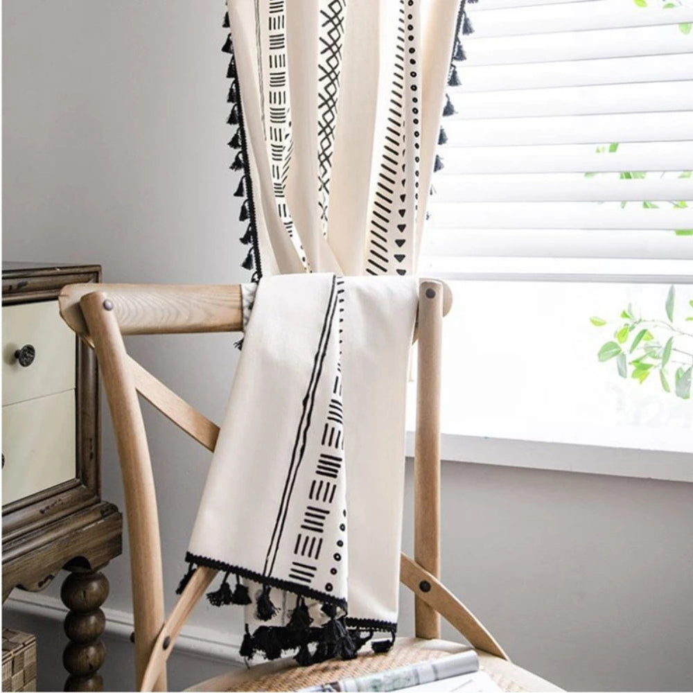 Curtain with Tassels