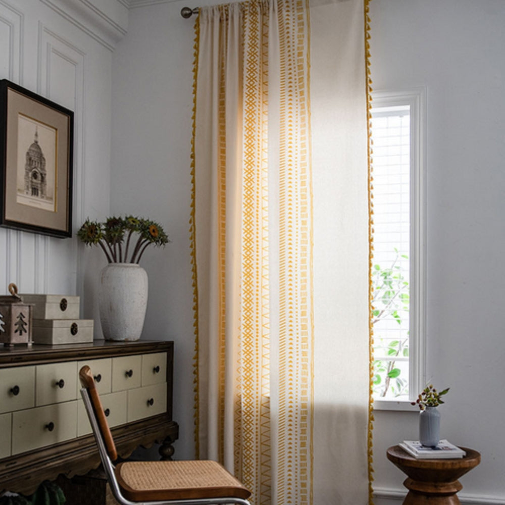 Curtain with Tassels