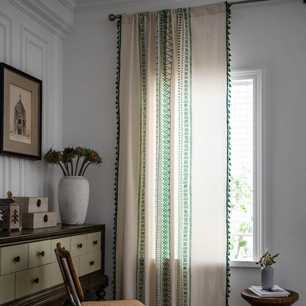 Curtain with Tassels