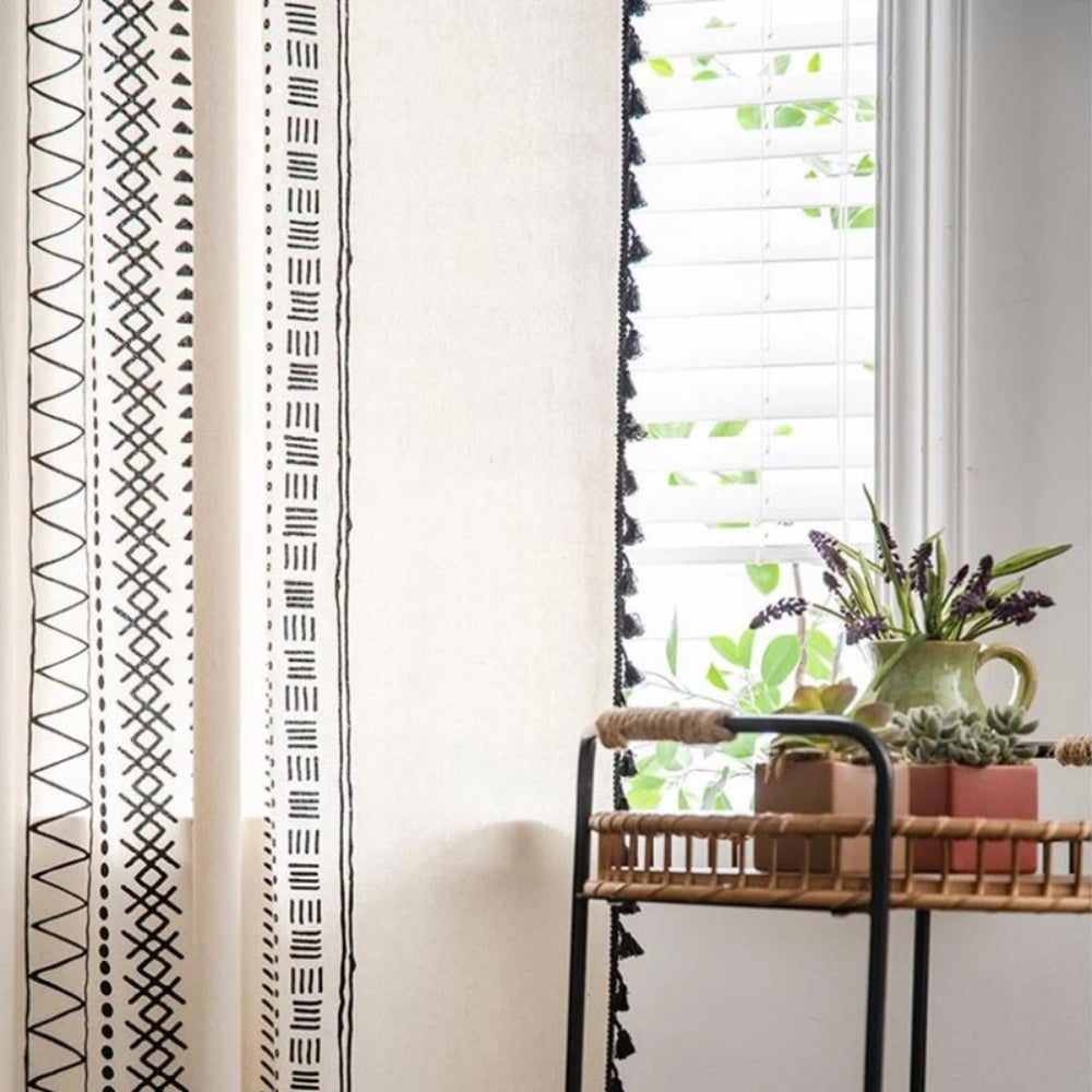 Curtain with Tassels