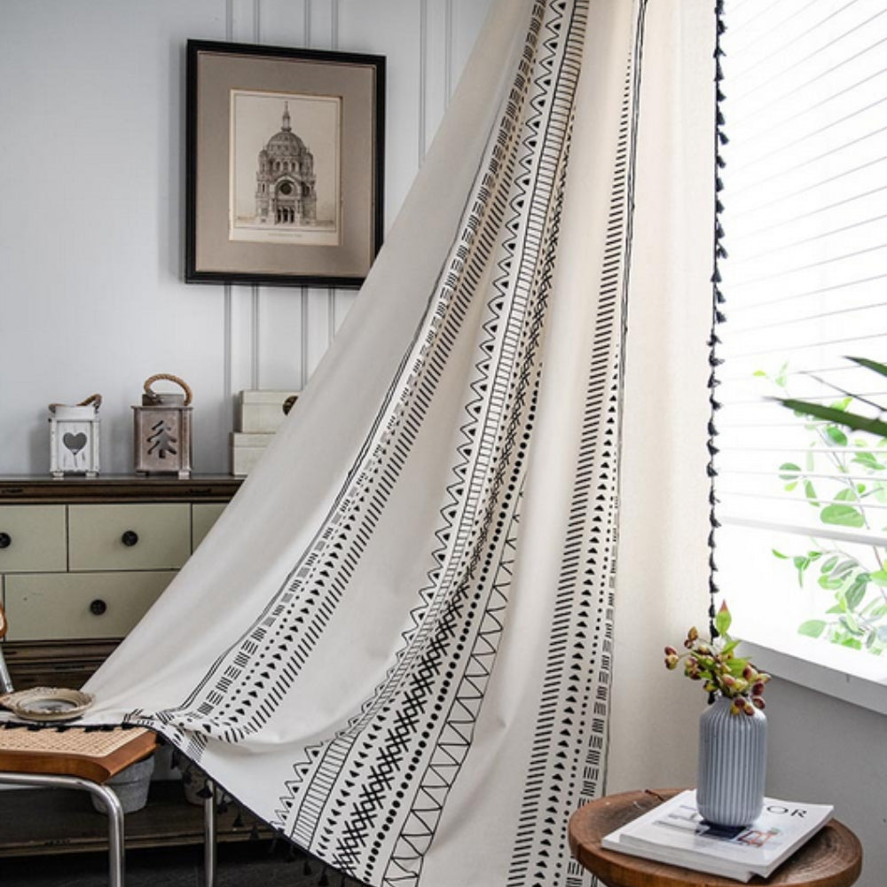 Curtain with Tassels