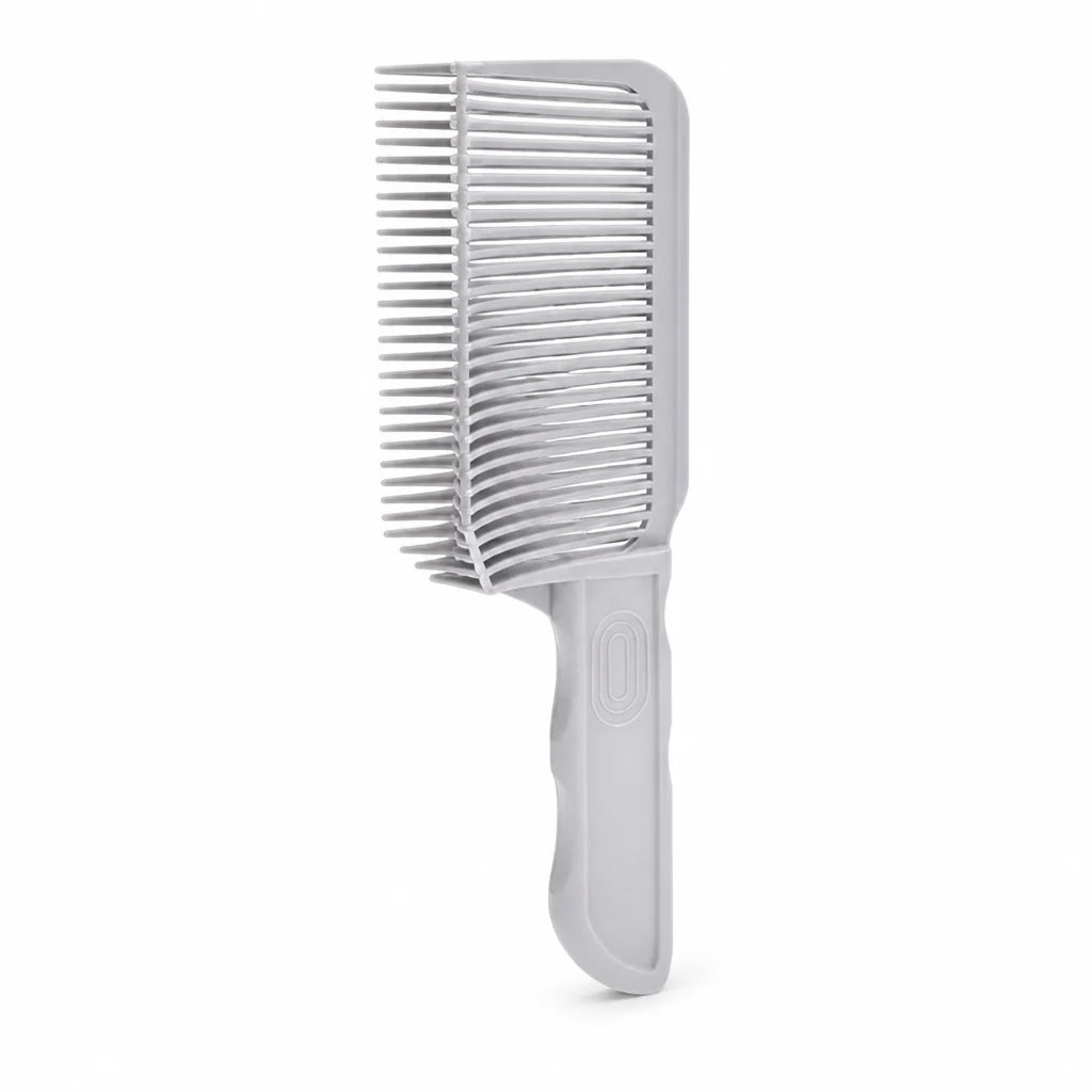 Curved Fade Comb | Heat-Resistant & Antistatic Ergonomic Teeth | With Bonus White Comb