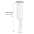Curved Fade Comb | Heat-Resistant & Antistatic Ergonomic Teeth | With Bonus White Comb