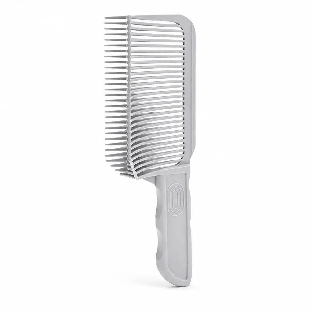 Curved Fade Comb | Heat-Resistant & Antistatic Ergonomic Teeth | With Bonus White Comb