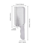 Curved Fade Comb | Heat-Resistant & Antistatic Ergonomic Teeth | With Bonus White Comb