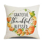 Cushion Cover | Pumpkin-Print Cotton & Machine-Washable | 45 x 45 cm