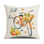 Cushion Cover | Pumpkin-Print Cotton & Machine-Washable | 45 x 45 cm