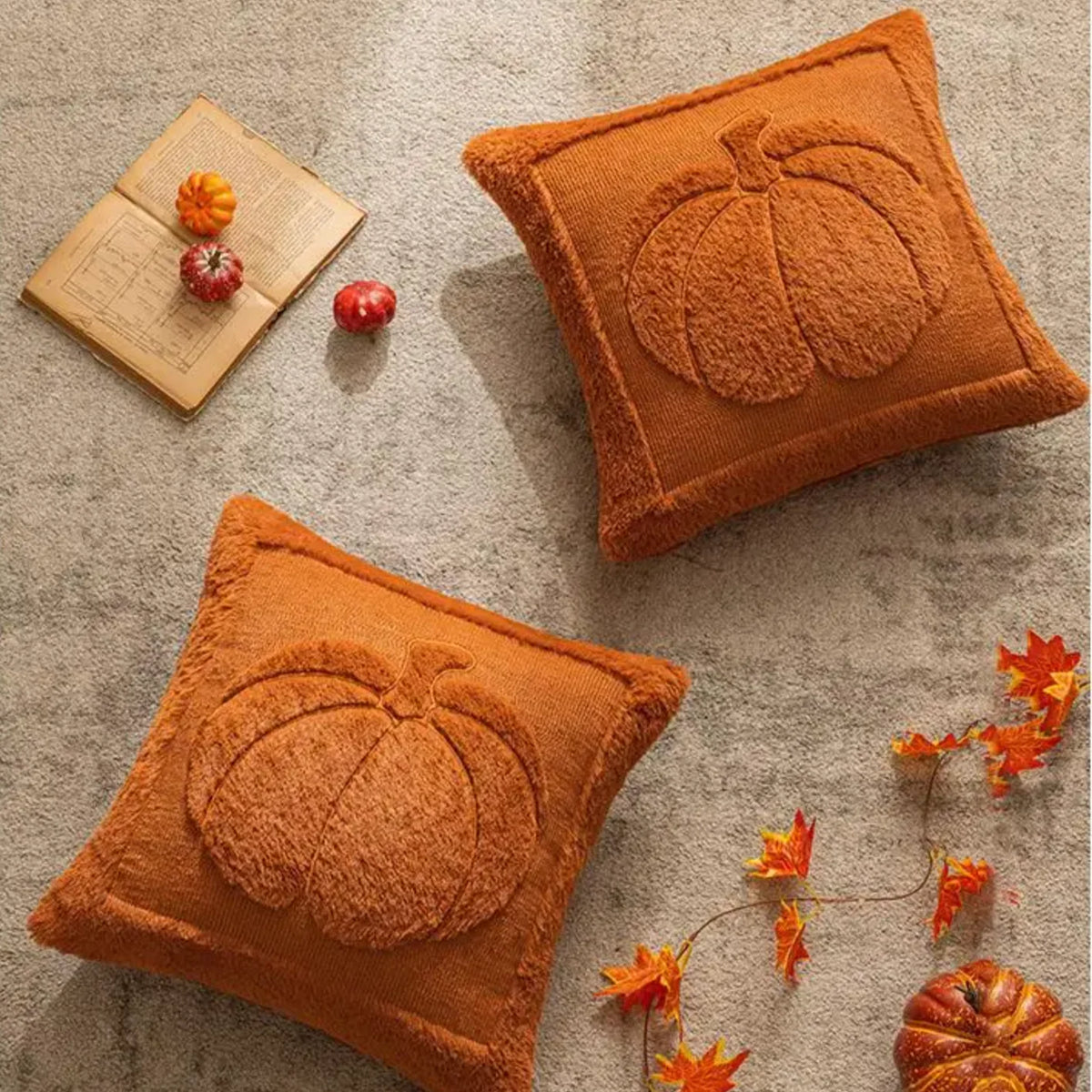Cushion Cover | Sculptural Raised Embroidery & Machine-Washable | 18 x 18 in