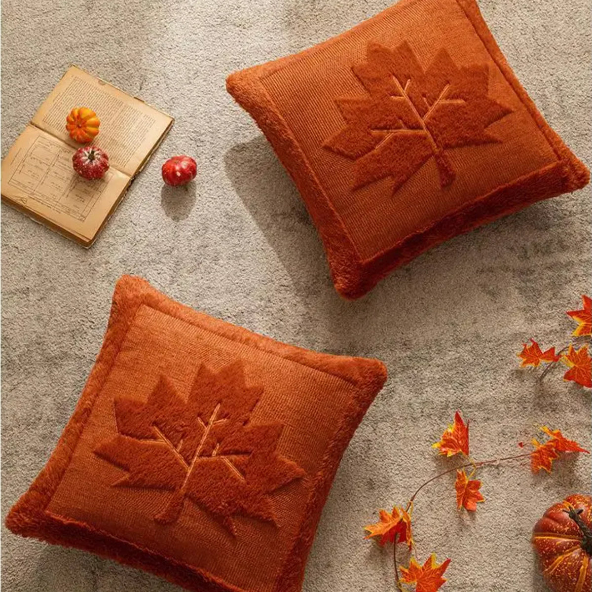 Cushion Cover | Sculptural Raised Embroidery & Machine-Washable | 18 x 18 in