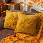 Cushion Cover | Sculptural Raised Embroidery & Machine-Washable | 18 x 18 in