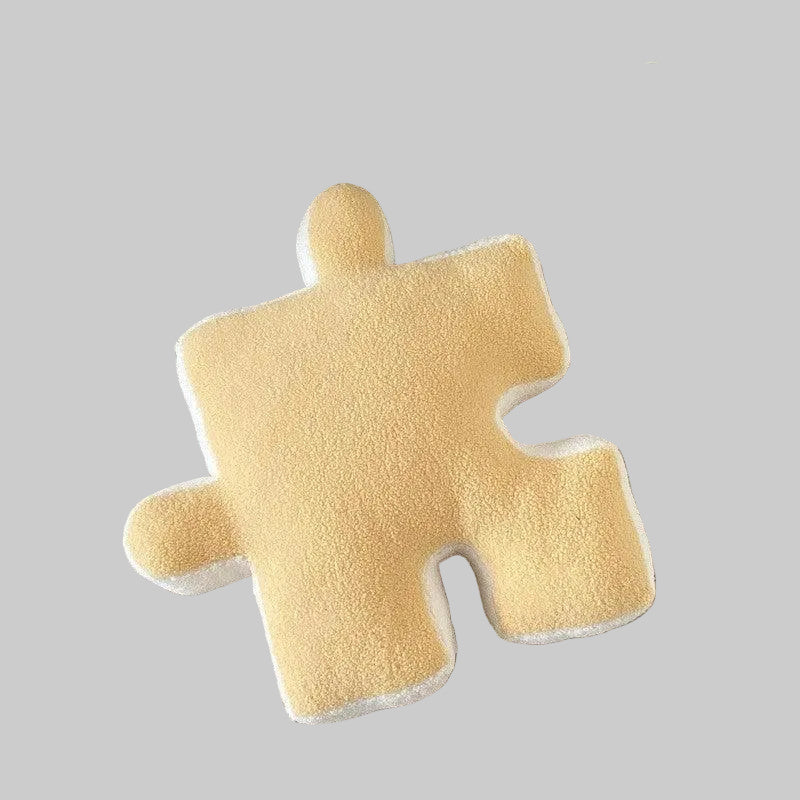 Cushion | Puzzle-Shaped Soft Fleece | 55 × 55 cm