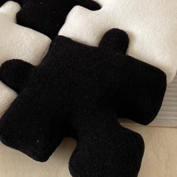 Cushion | Puzzle-Shaped Soft Fleece | 55 × 55 cm