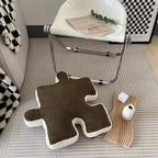 Cushion | Puzzle-Shaped Soft Fleece | 55 × 55 cm