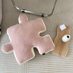 Cushion | Puzzle-Shaped Soft Fleece | 55 × 55 cm
