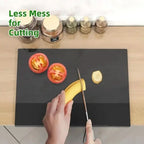 Cutting Board | Acrylic Counter Lip & Non-Slip Pads | 40 x 30 cm