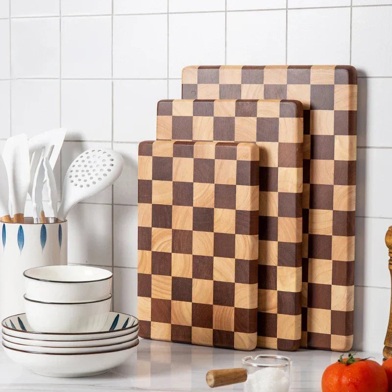 Cutting & Serving Board | Acacia Wood & Non-Slip Base | 3 Sizes