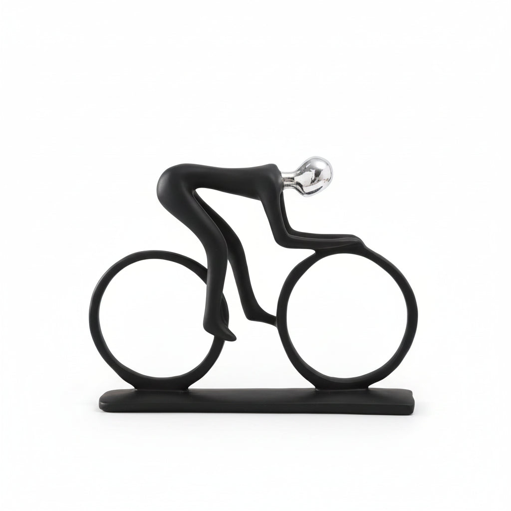 Cyclist Sculpture | Durable Resin & Waterproof | Intricate Detail