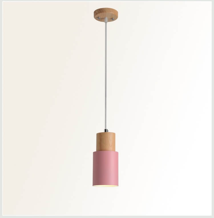 Pendant Light | Nordic Cylinder Aluminum Shade | Warm LED