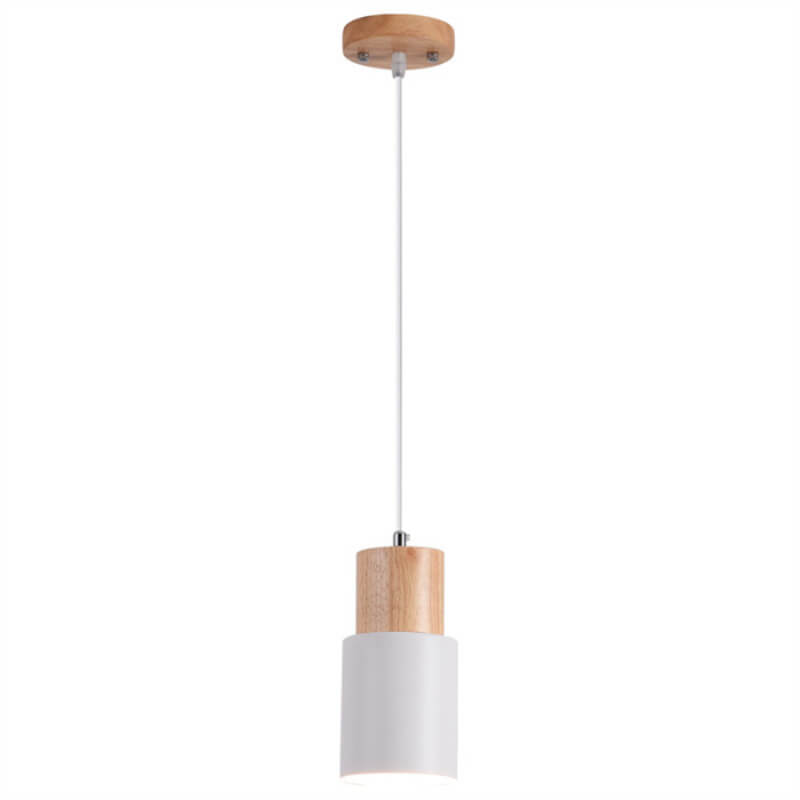 Pendant Light | Nordic Cylinder Aluminum Shade | Warm LED