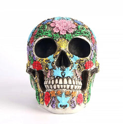 Day Of The Dead Skull Statue | Vibrant Hand-Painted & Durable