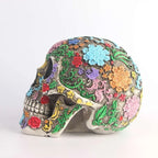 Day Of The Dead Skull Statue | Vibrant Hand-Painted & Durable