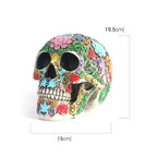 Day Of The Dead Skull Statue | Vibrant Hand-Painted & Durable