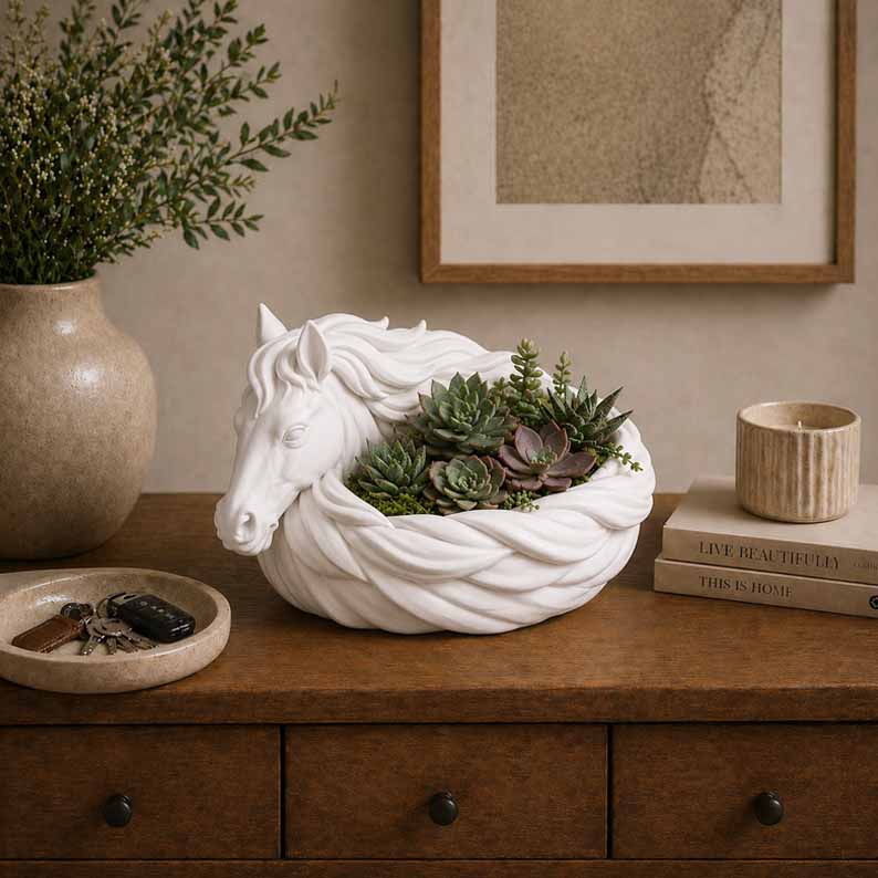 Decorative Bowl | Horse Sculptural Design & Trinket Holder