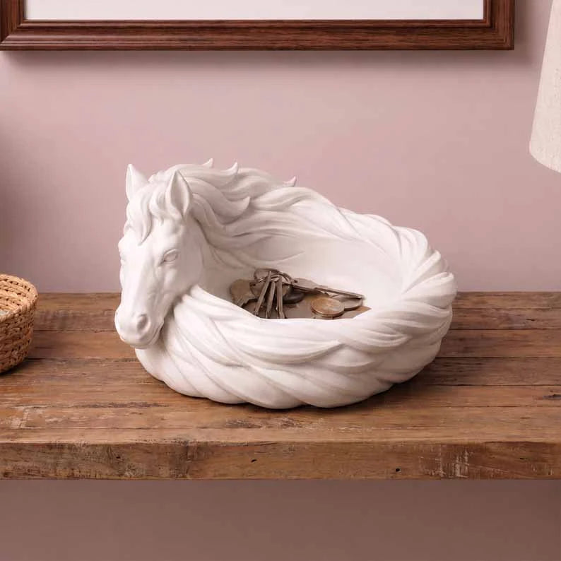 Decorative Bowl | Horse Sculptural Design & Trinket Holder