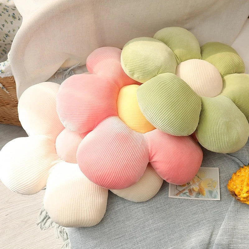 Decorative Cushion | Flower-Shaped Velvet | 40 cm Diameter
