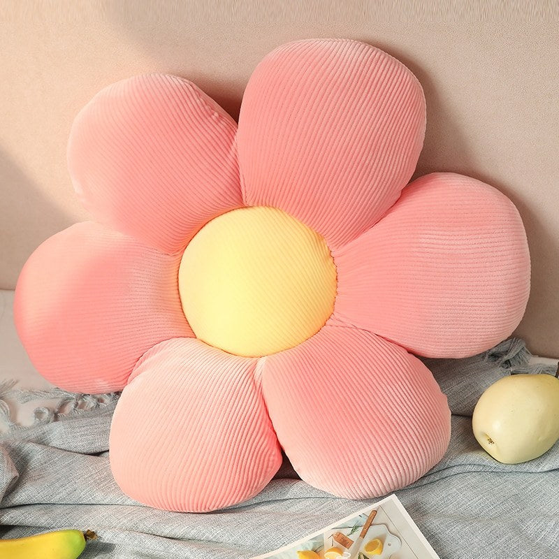 Decorative Cushion | Flower-Shaped Velvet | 40 cm Diameter