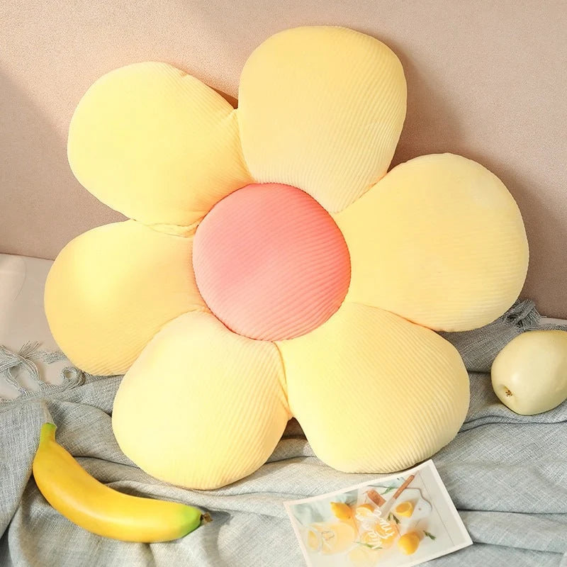 Decorative Cushion | Flower-Shaped Velvet | 40 cm Diameter