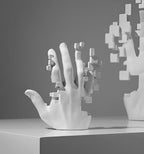 Decorative Hand Figure | Modern Mosaic Natural Resin
