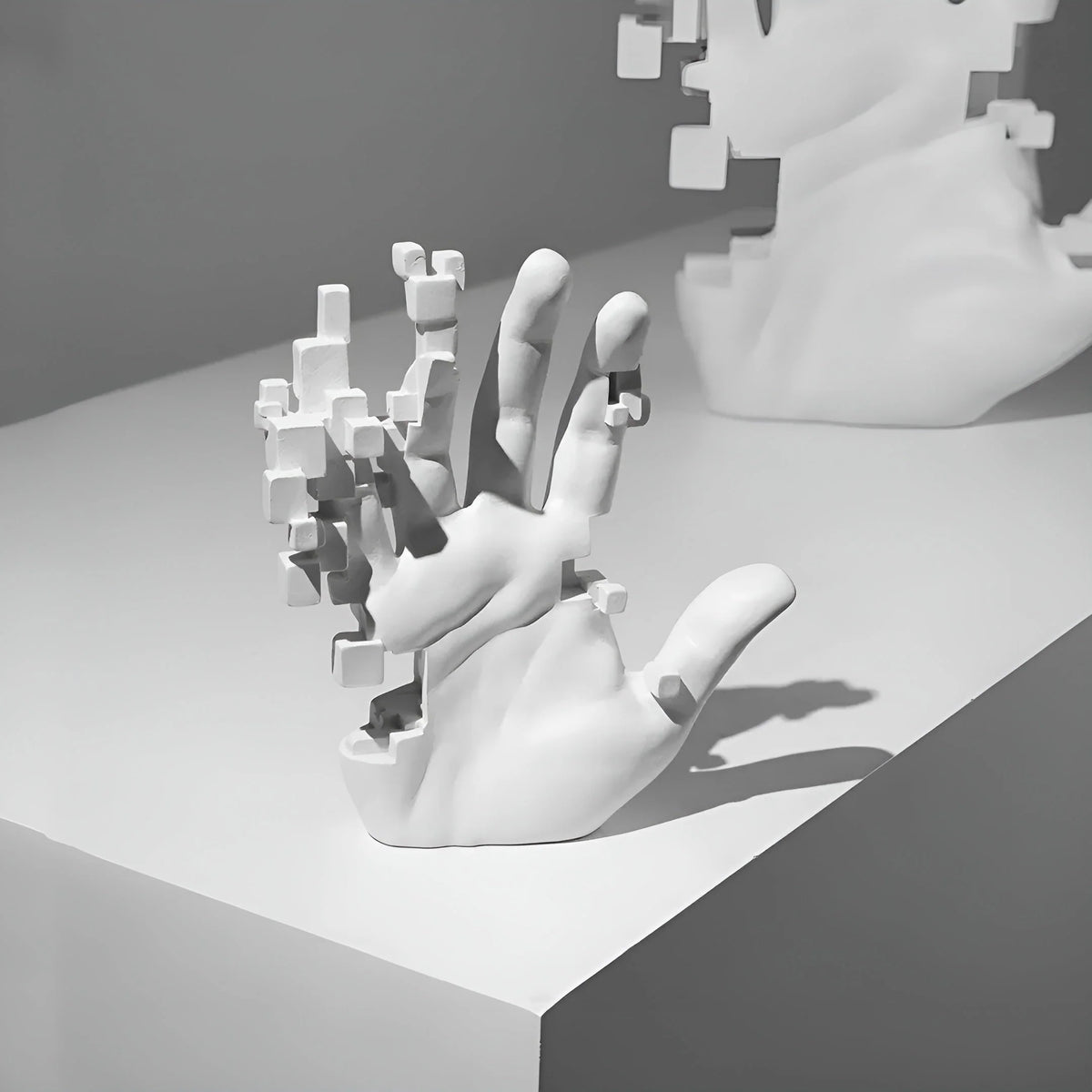 Decorative Hand Figure | Modern Mosaic Natural Resin