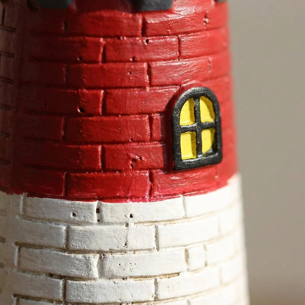 Decorative Lighthouse | Solar-Powered & Rotating Beacon