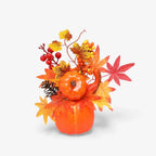Decorative Ornament | Pumpkin-Inspired Resin | Indoor Tabletop