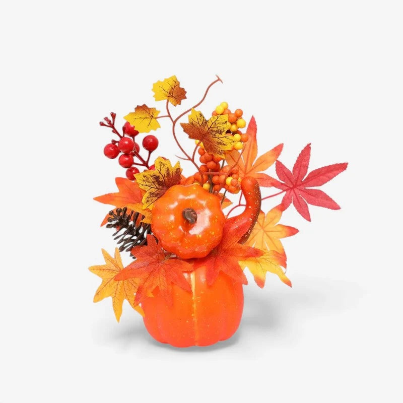 Decorative Ornament | Pumpkin-Inspired Resin | Indoor Tabletop