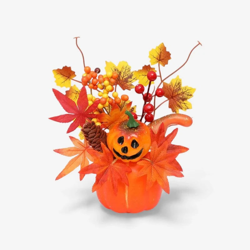 Decorative Ornament | Pumpkin-Inspired Resin | Indoor Tabletop