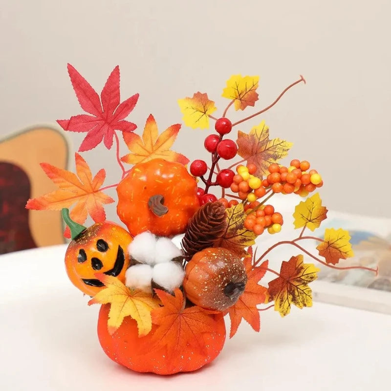 Decorative Ornament | Pumpkin-Inspired Resin | Indoor Tabletop