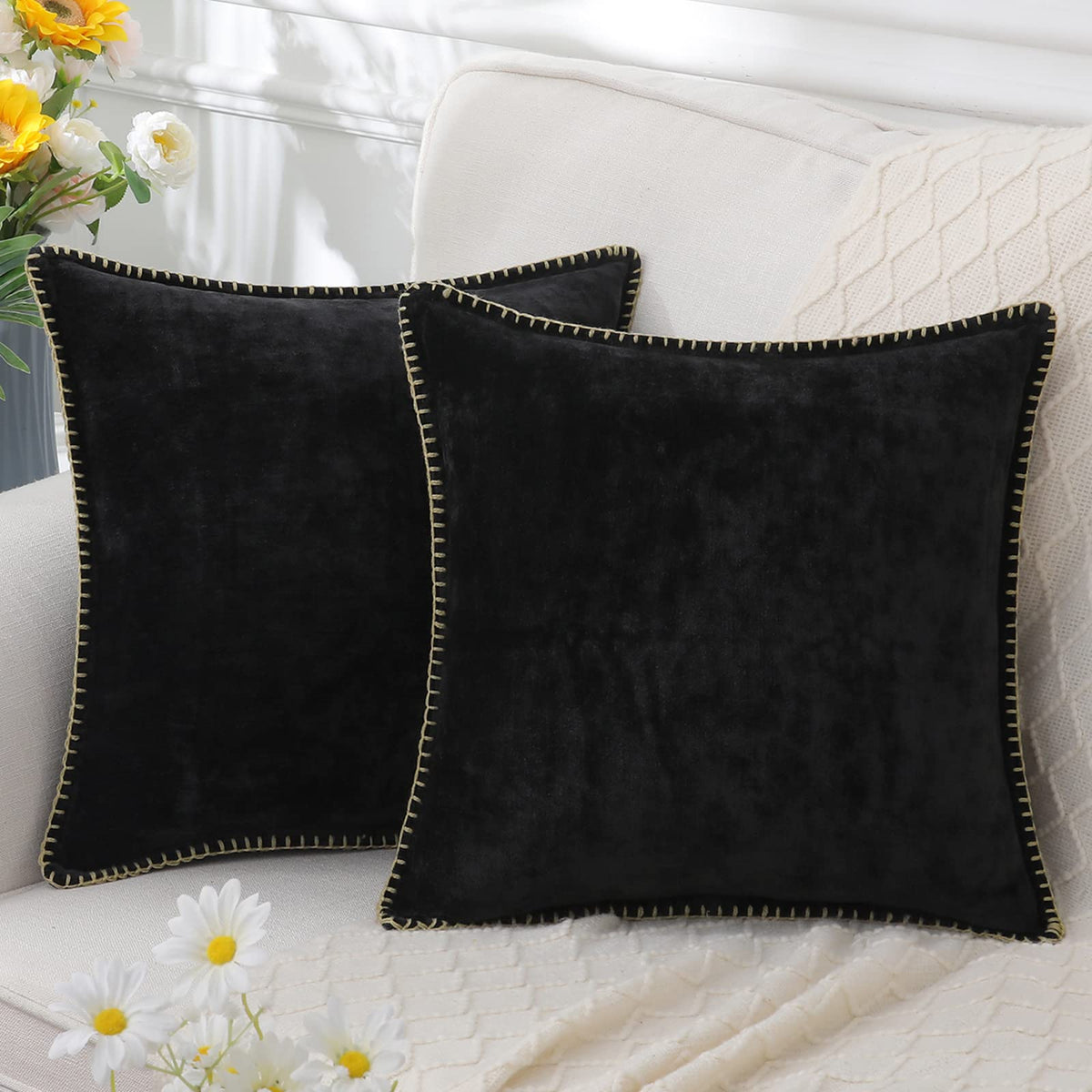 Decorative Pillow | Soft Chenille & Machine Washable | Multiple Sizes