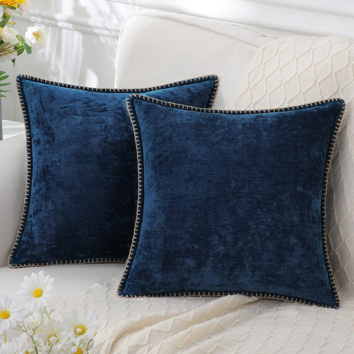 Decorative Pillow | Soft Chenille & Machine Washable | Multiple Sizes