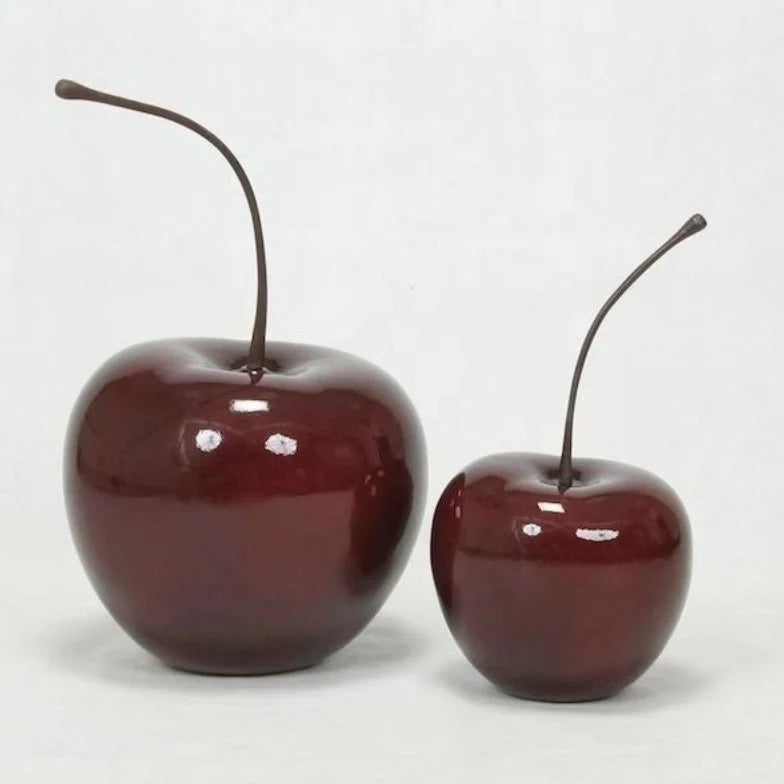 Decorative Sculpture | Glossy Ceramic Realistic Design | Set of 2