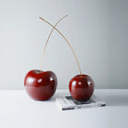 Decorative Sculpture | Glossy Ceramic Realistic Design | Set of 2