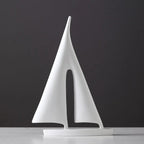 Decorative Statue | Resin Sailboat Motif