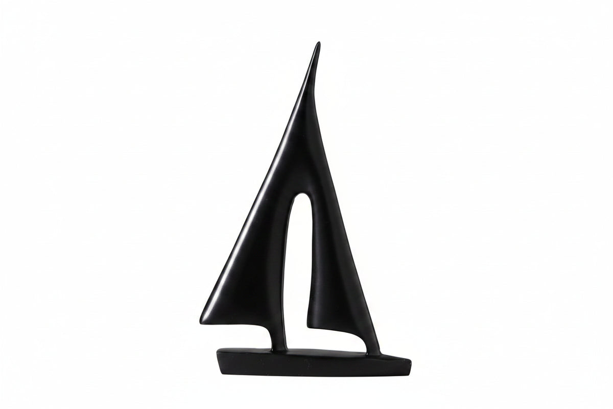 Decorative Statue | Resin Sailboat Motif