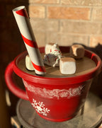 Decorative Storage Container | Giant Hot Cocoa Cup Design | Removable Lid